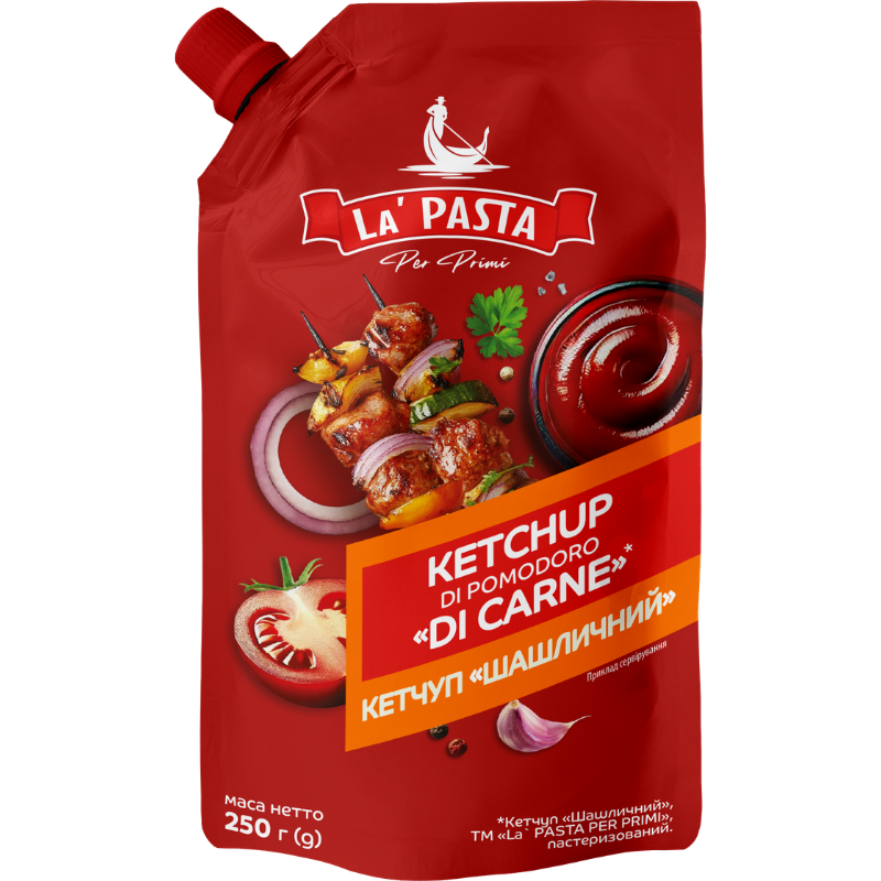 Кетчуп «Шашличний» пастеризований ТМ «La’ PASTA PER PRIMI» д/п 250 г